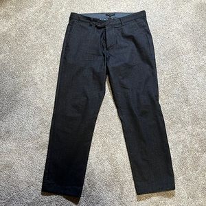 Ted Baker London Trousers Cook Flat Front Tan Slim Fit Wool Cotton Pants 33R